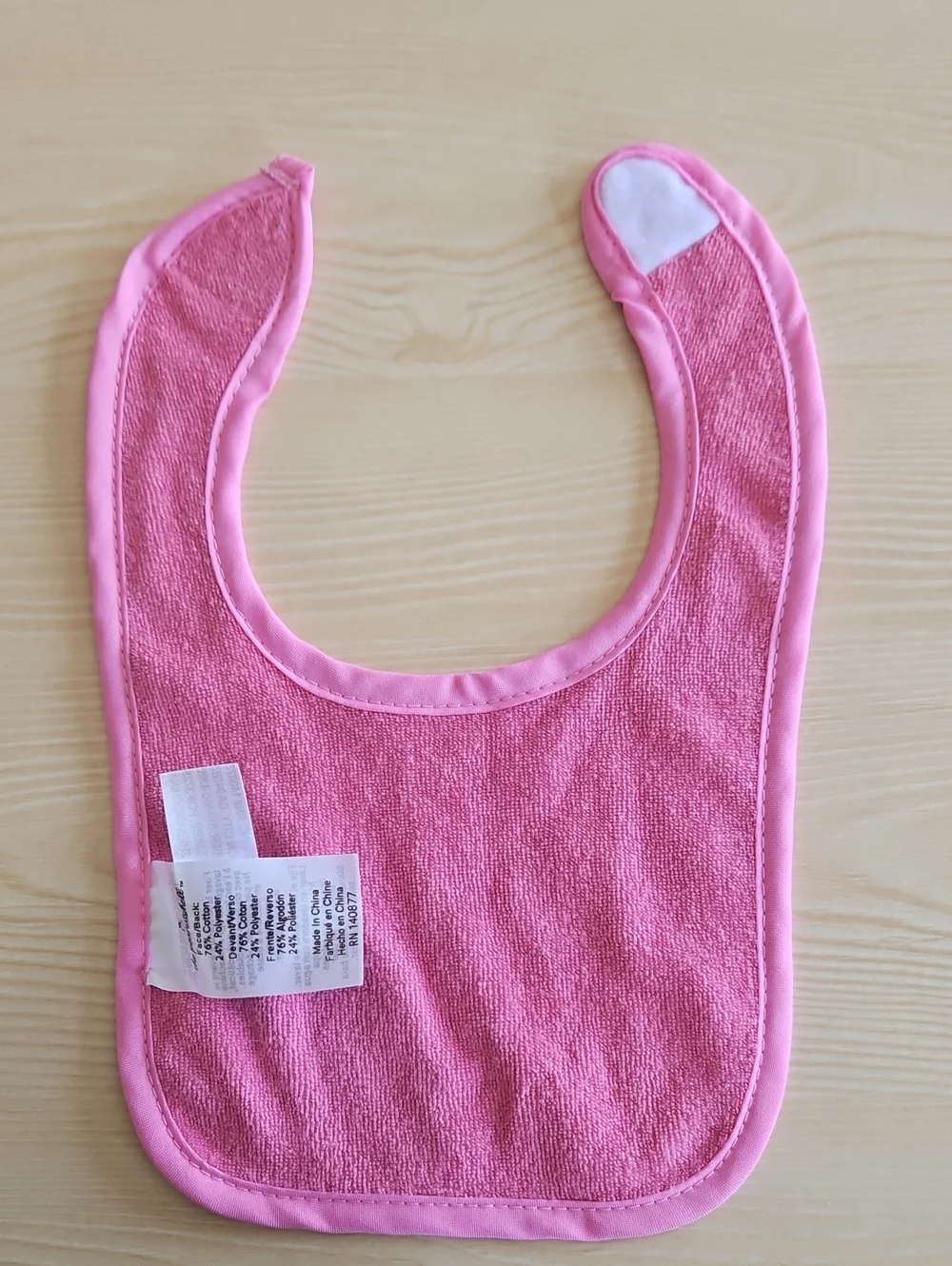 Bitty & Pretty Pink Baby Bib